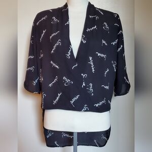 Ladies XSmall Paris Script Top